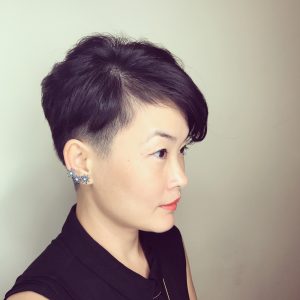 two-block hair style for woman